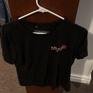 Black Rifle Coffee Co. Women’s Black Short Sleeve Tee with Rose Logo